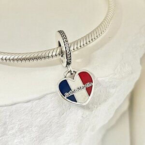 Pandora Sint Maarten Heart Dangle S925 Silver Charm